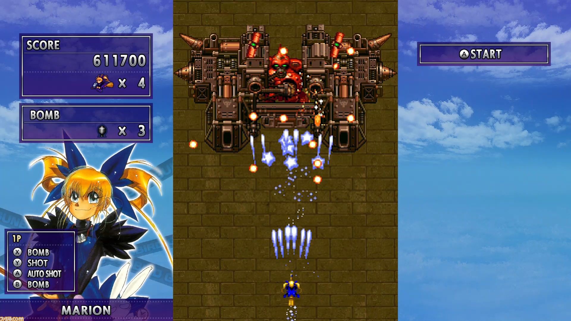縦スクロールシューティング『ガンバード』Steam版が登場