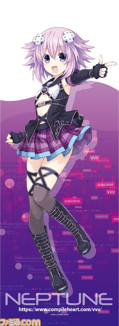 『ブイブイブイテューヌ』ファミ通DXパック予約受付中。描き下ろしB2タペストリー、3Dクリスタル“ネプテューヌ”などグッズデザインを公開!_04