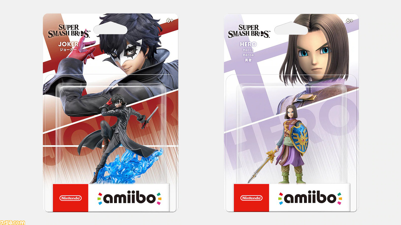スマブラSP』amiibo“ジョーカー”と“勇者”が9月25日に発売決定。予約 