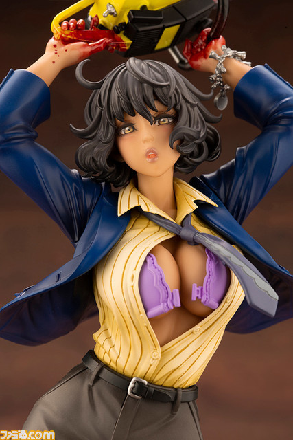 名作ホラー映画『悪魔のいけにえ』の“チェーンソーダンス”をしている姿の美少女フィギュアが発売。怖かわいい_05