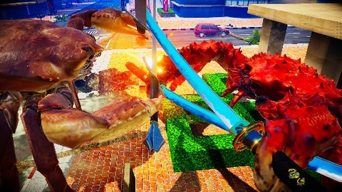 『カニノケンカ』Steam版が配信開始。カニを操作しカニと闘う海産物3Dアクション!