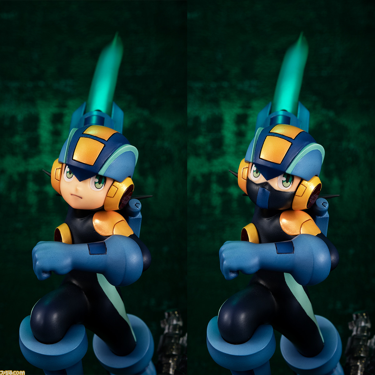 ロックマン エグゼ ロックマンとフォルテの激闘シーンをイメージしたフィギュアが登場 12月下旬より発売予定 ファミ通 Com