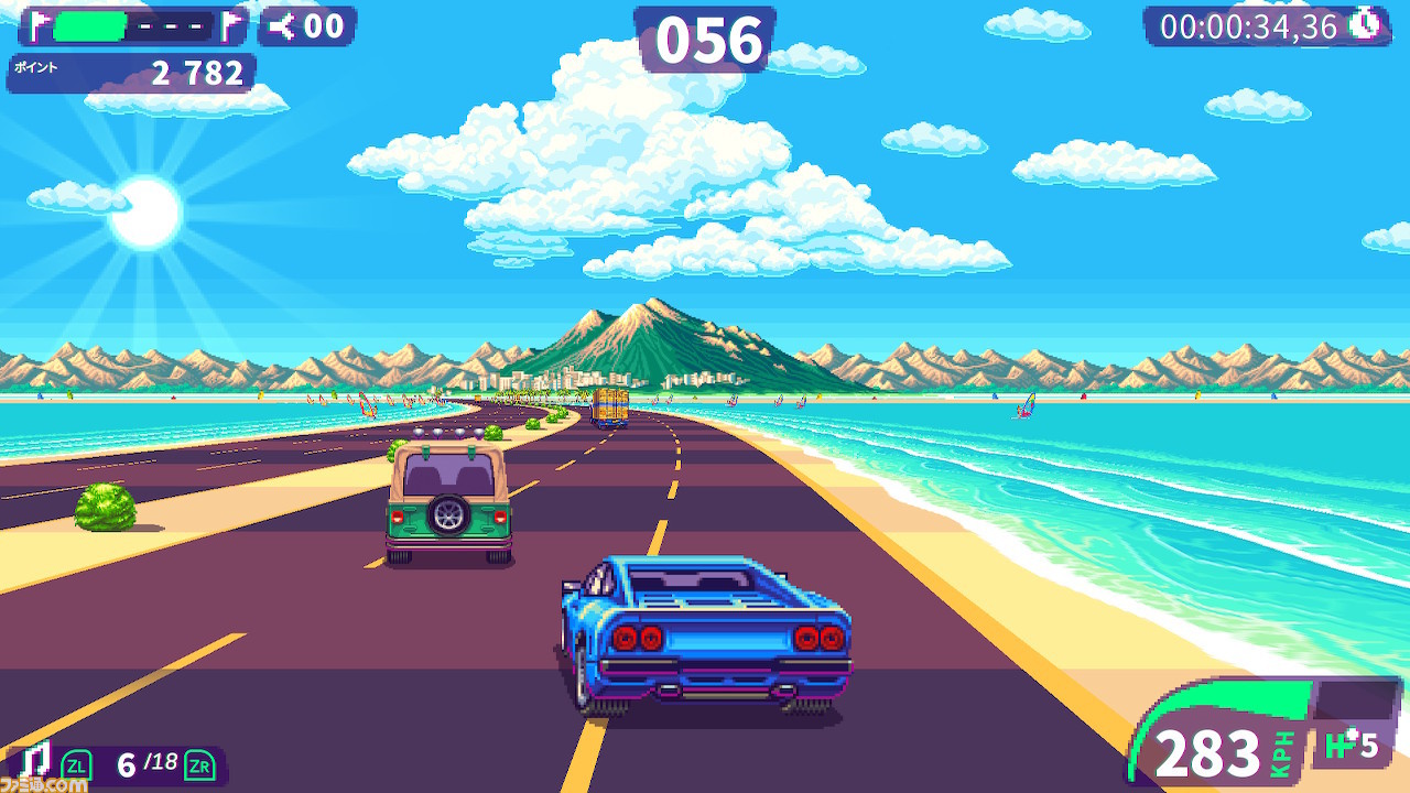 80 S Overdrive Switch向けに本日配信開始 16 32ビットのレースゲームを思い出すようなグラフィック Bgm ファミ通 Com