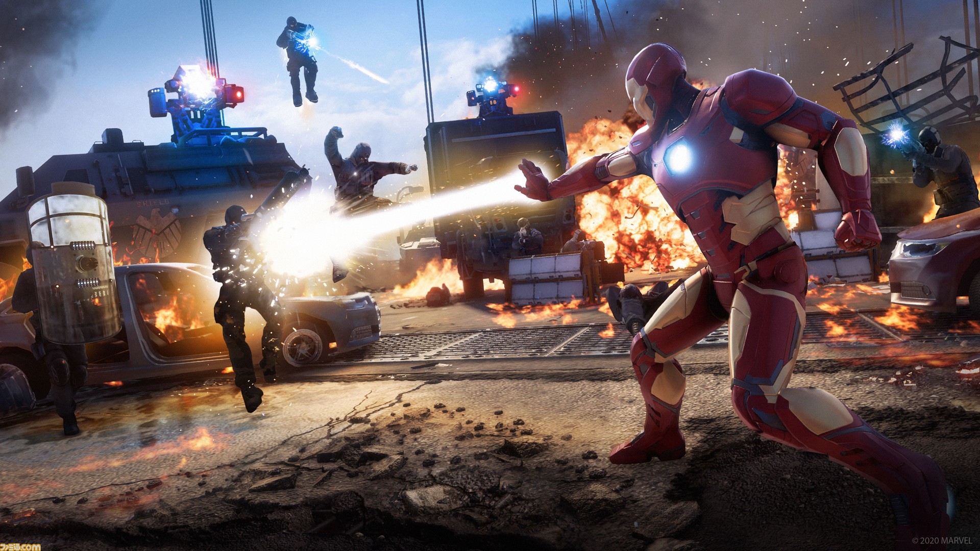 Marvel S Avengers アベンジャーズ レビュー もうすぐオープンベータ開催 映画のようなアクションシーンはヒーローを強化することでさらにド派手に爽快に ファミ通 Com