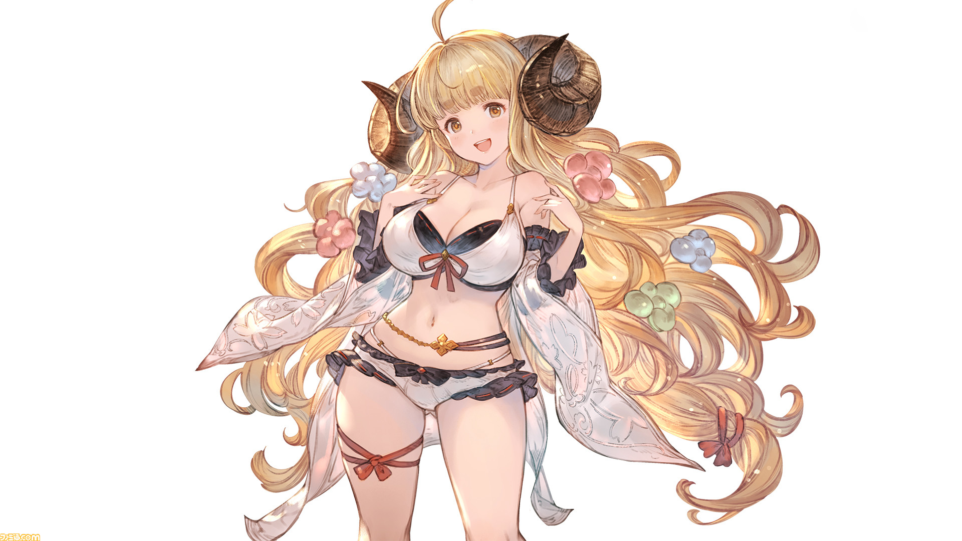 グラブル 月イチ連載企画 水着ver 浴衣ver キャラクターのイラスト盛りだくさん 先出し週刊ファミ通 ファミ通 Com