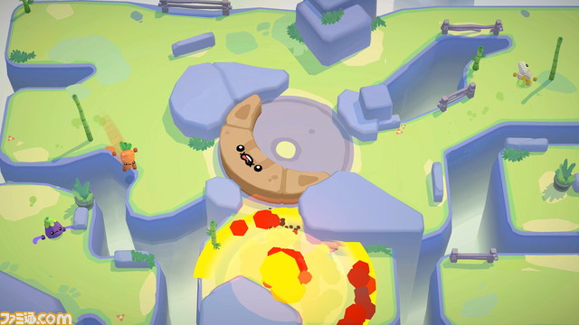  パーティーゲーム『ブーメランヒュー』が本日より配信開始。ブーメランでスイカやバナナの姿をした敵をぶった切れ！_07