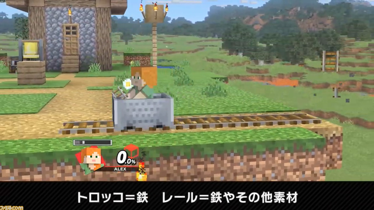 『スマブラSP』、『マイクラ』スティーブ/アレックス10月14日配信決定。採掘&クラフトで道具を作りながら戦うファイター