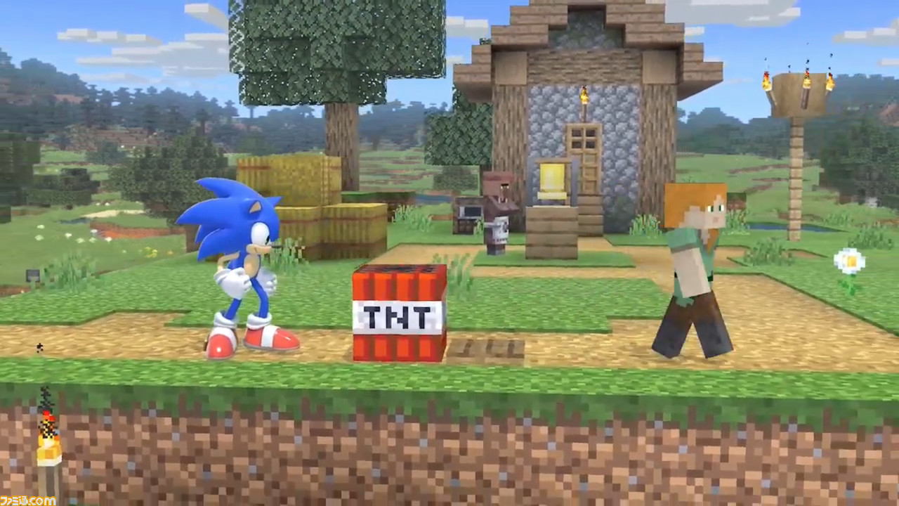 『スマブラSP』、『マイクラ』スティーブ/アレックス10月14日配信決定。採掘&クラフトで道具を作りながら戦うファイター