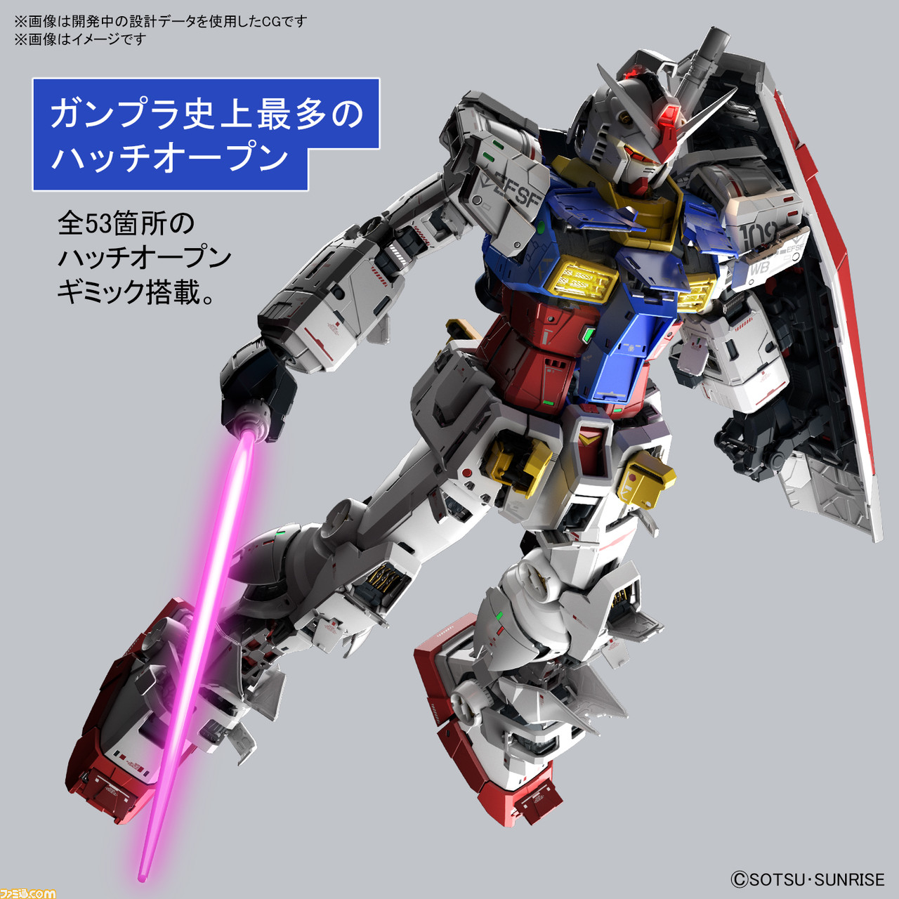 ガンプラ40周年の集大成 Perfect Grade Unleashed 1 60 Rx 78 2 ガンダム が12月より順次発売 ファミ通 Com