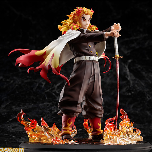 映画『鬼滅の刃』無限列車編 煉獄杏寿郎の1/8スケールフィギュアが予約 ...