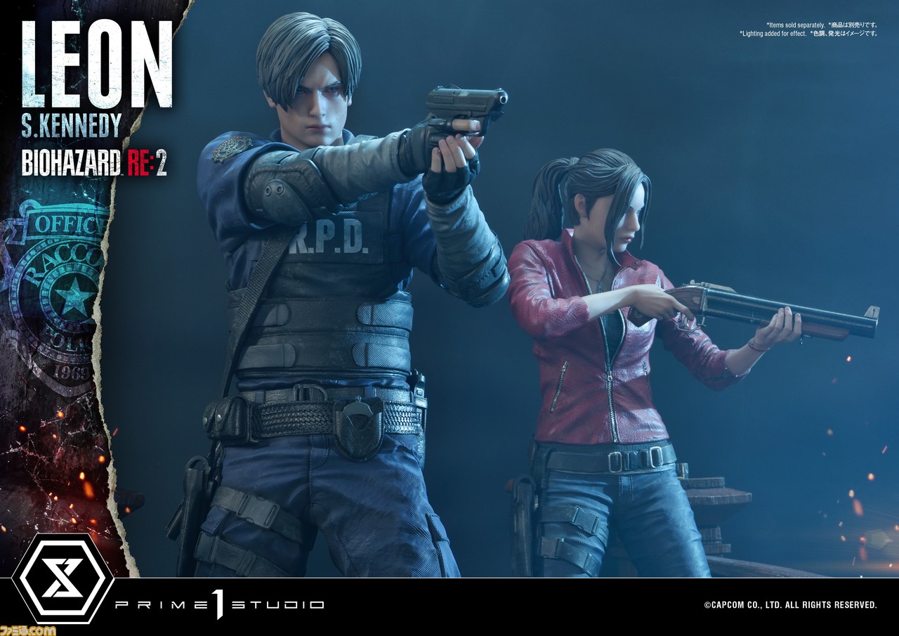 バイオ Re 2 レオンとクレアのスタチューが登場 カプコン完全監修でゾンビとの戦いを細部まで表現 ファミ通 Com