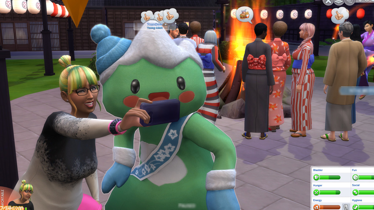 ザ シムズ4 ゆるキャラや日本的ジャンクフード 温泉入る前に一回体を流すルールなど 妙な方向に日本に詳しいdlc Snowy Escape が11月登場 ゲーム エンタメ最新情報のファミ通 Com