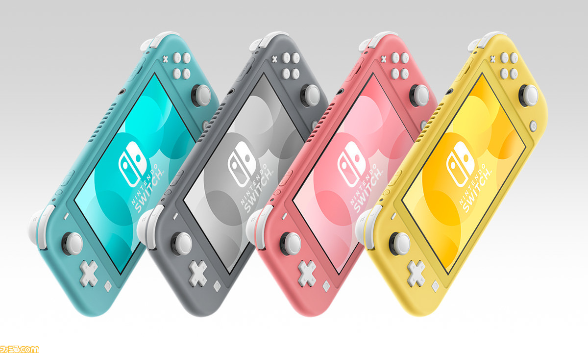 nintendo switch lite　各色