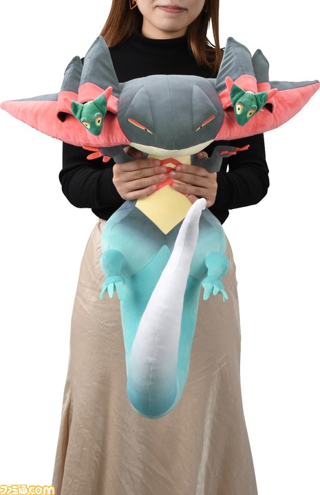 【全長約100cm】“ポケモンぬいぐるみ ドでか!ドラパルト”が登場。ドラメシヤが取り外し可能なワンギミックぬいぐるみ