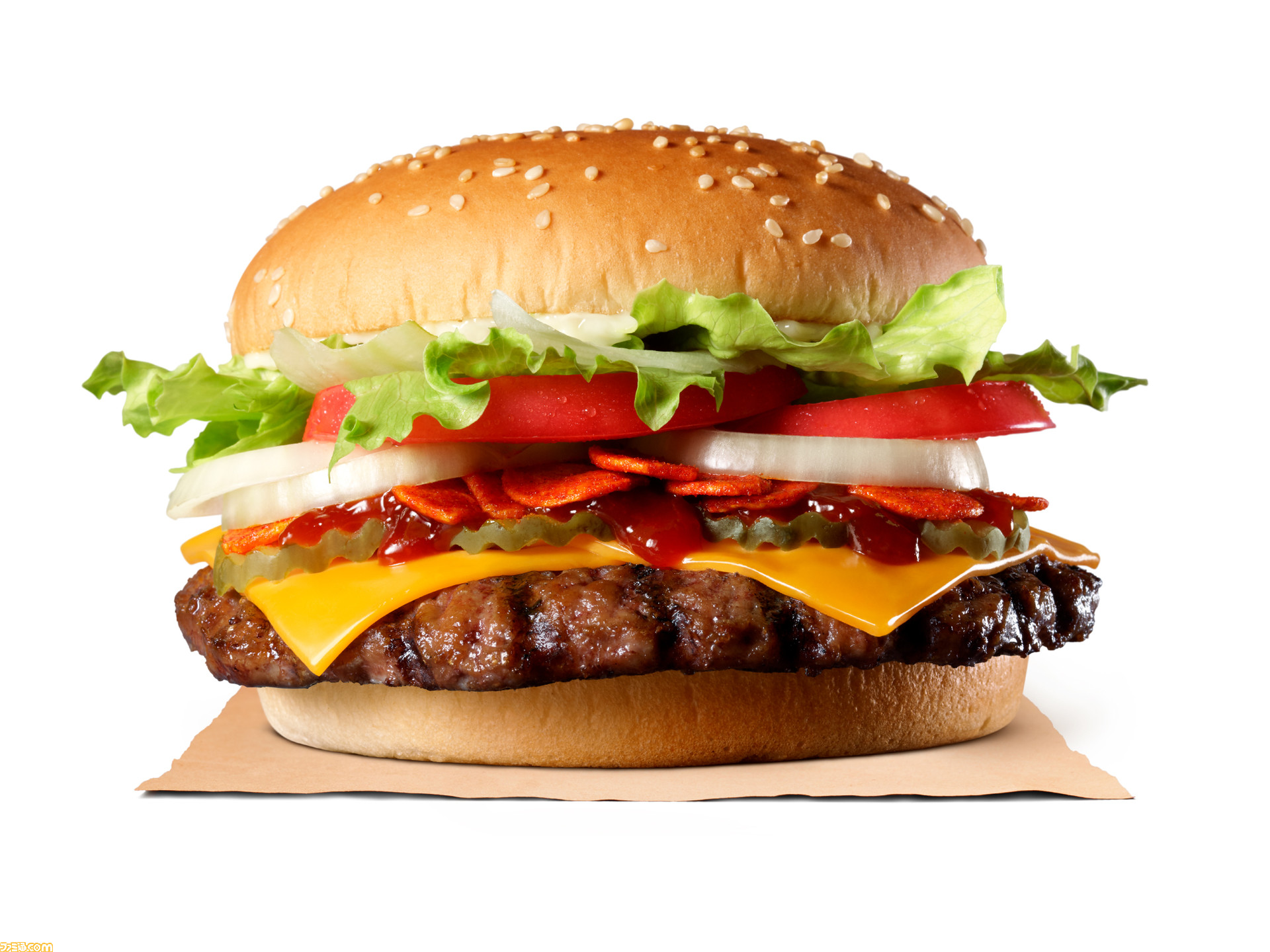 バーガーキング 祇園味幸の日本一辛い黄金一味を使用した スパイシー厄除けワッパー が登場 12月25日より期間限定で発売 ファミ通 Com