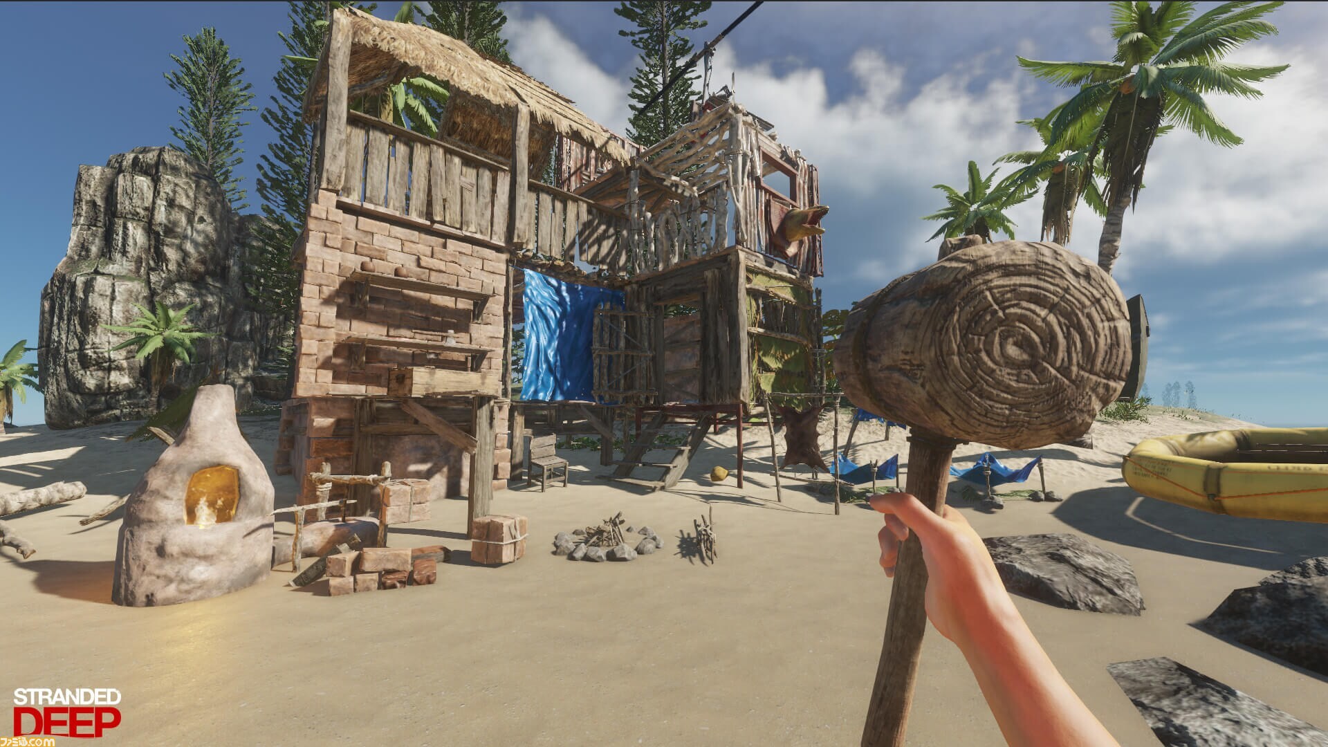 無人島サバイバルゲーム Stranded Deep がepic Gamesストアで12月30日1時まで無料配布 アイテムを作って海中を探索し ときにはナイフ片手にサメとバトル ゲーム エンタメ最新情報のファミ通 Com