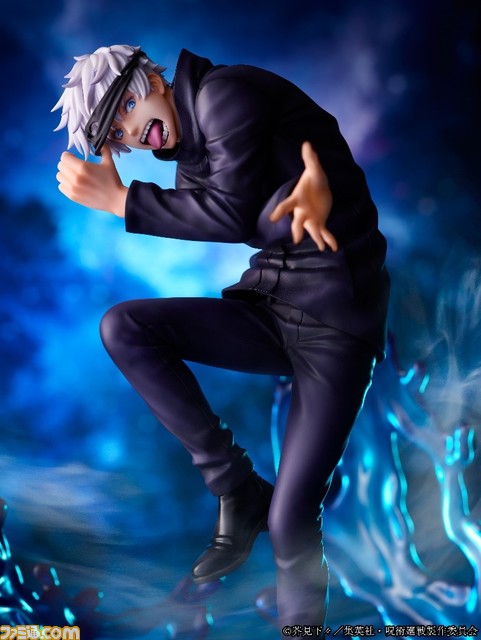 『呪術廻戦』五条悟1/7スケールフィギュアの予約受付がスタート。目隠しの奥に光る瞳と表情が妖しげな魅力を醸し出す