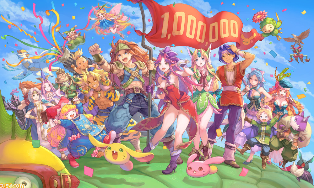 聖剣伝説3 トライアルズ オブ マナ の世界累計出荷 Dl販売本数が100万本突破 記念イラストが公開 ゲーム エンタメ最新情報のファミ通 Com