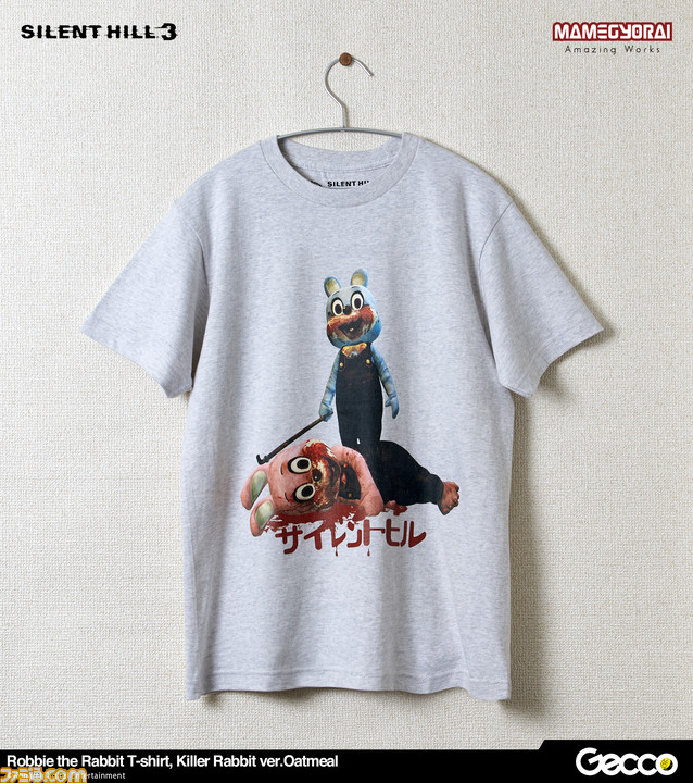 サイレントヒル のマスコットキャラ的存在 ロビー ザ ラビット のtシャツが登場 撲殺兎tシャツ と ストレッチャーtシャツ の2種がラインアップ ファミ通 Com