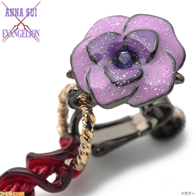 『エヴァンゲリオン』と『ANNA SUI』のコラボ第2弾アクセサリーが予約開始。初号機が蝶に、ロンギヌスの槍がピアスやイヤリングに