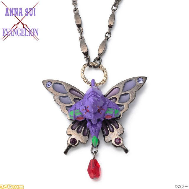 『エヴァンゲリオン』と『ANNA SUI』のコラボ第2弾アクセサリーが予約開始。初号機が蝶に、ロンギヌスの槍がピアスやイヤリングに