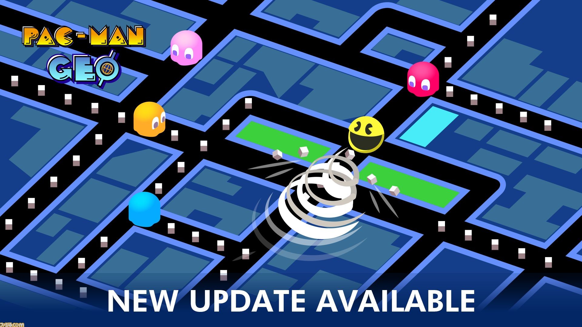 スマホ向け Pac Man Geo 世界を食べ尽くす ワールドツアー が実装 アミューズメント限定グッズ4種がゲームセンターに登場決定 ゲーム エンタメ最新情報のファミ通 Com