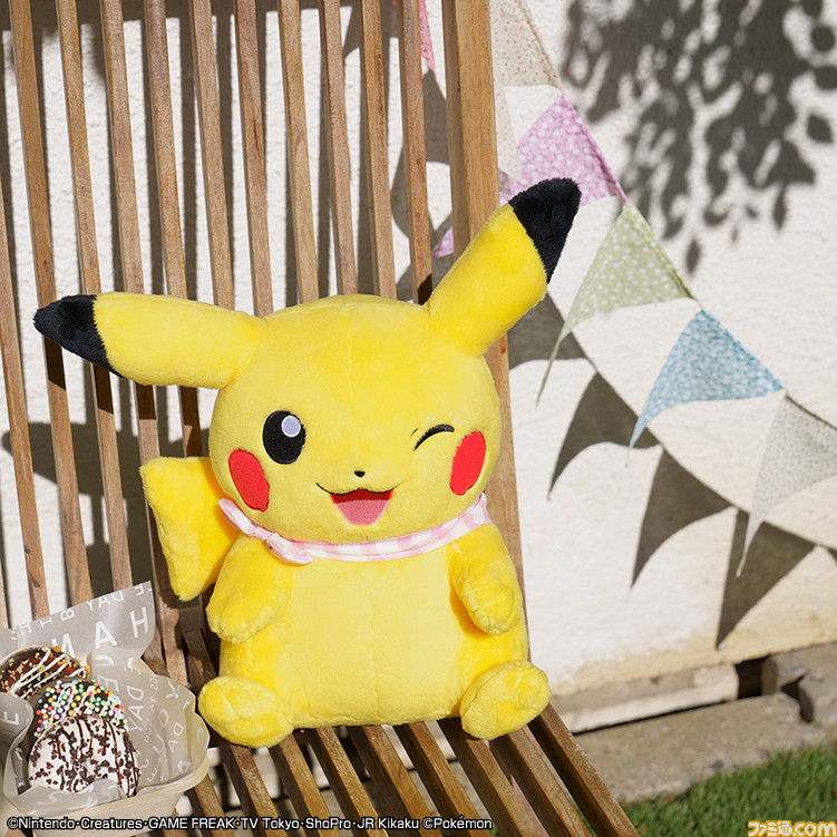 ポケモン ピクニックがテーマの一番くじが本日4 7発売 スカーフを巻いたピカチュウ ワンパチ イーブイのぬいぐるみがキュート ファミ通 Com