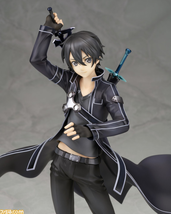 Sao キリトがロングコートをはためかせ黒剣エリュシデータを手にかけたポージングでフィギュア化 ファミ通 Com