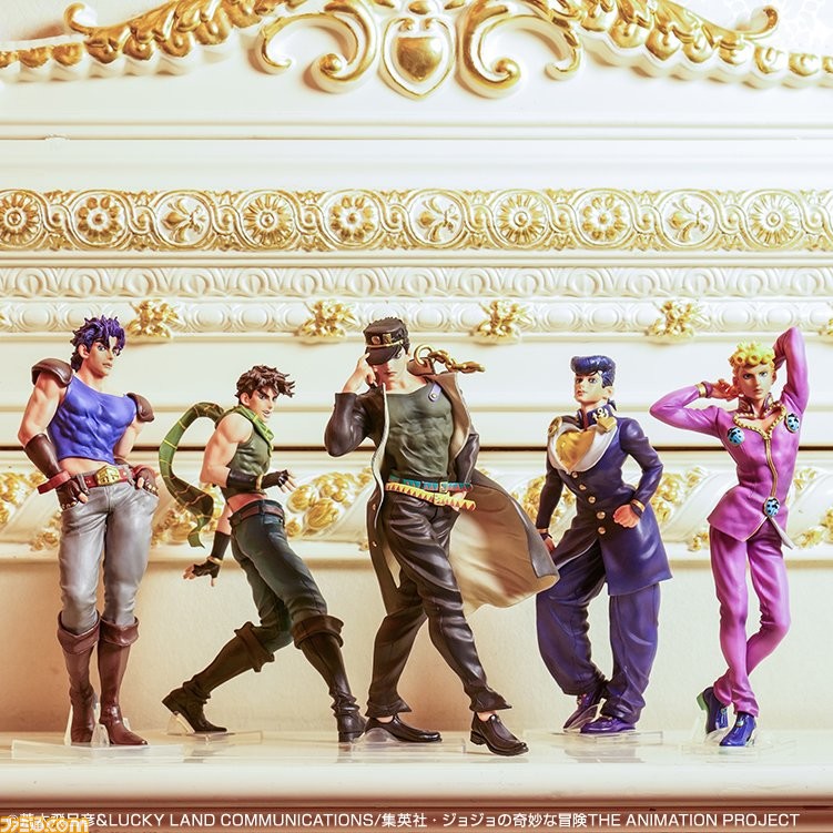 一番くじ ジョジョの奇妙な冒険 Jojo S Assemble が本日4 10発売 ジョナサン ジョセフ 承太郎 仗助 ジョルノのフィギュアにズキュウウウン ファミ通 Com