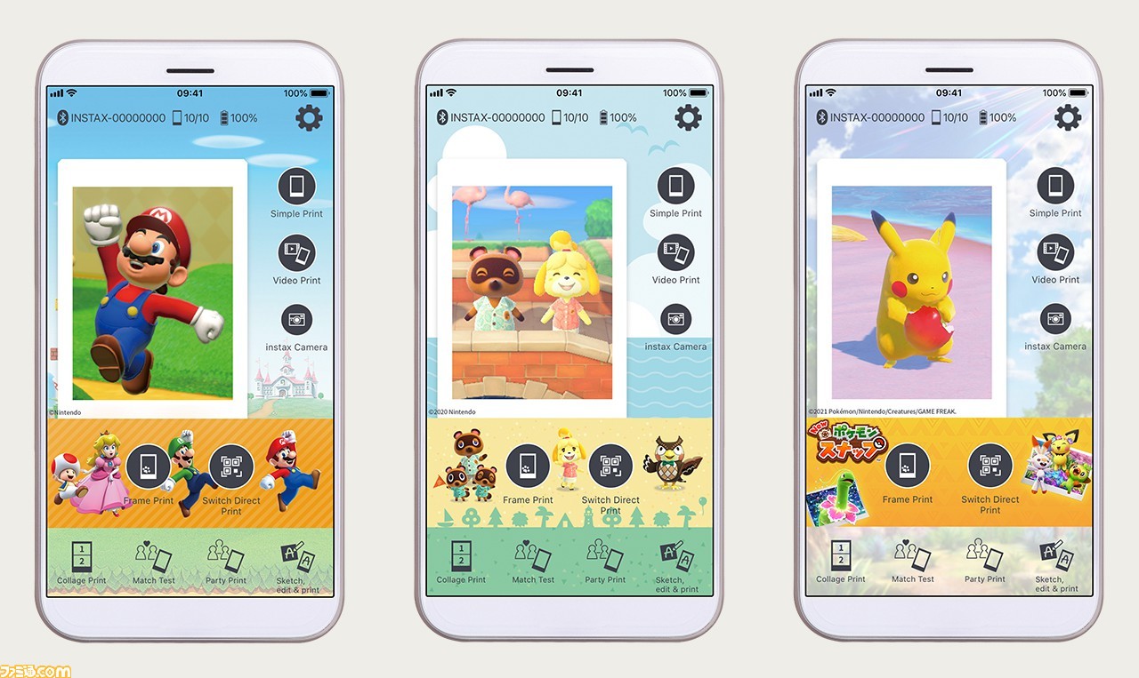 Switchのスクリーンショットがチェキに 4 30配信の新アプリでかんたんに キャラチェキ が作れちゃう ファミ通 Com