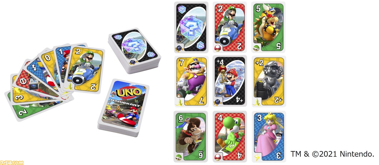 マリオカート と Uno が夢の共演 マリオやルイージ ピーチがデザインされた ウノ マリオカート が5月上旬発売 本作だけの特別ルールも ゲーム エンタメ最新情報のファミ通 Com マリオカート と Uno が夢の共演 マリオやルイージ ピーチがデザインされた ウノ マリオカート が5月上旬発売 本作だけの特別ルールも ゲーム エンタメ最新情報のファミ通 Com