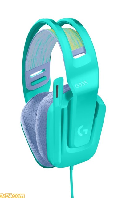 ロジクール、240gの有線ゲーミングヘッドセット『G335』を7月29日に発売。ミント・黒・白の3色展開。無線ゲーミングマウス『G304』の新色ミントも発表【かわいい】