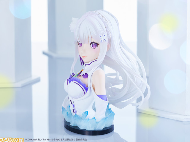 リゼロ』一番くじが本日8/14発売。エミリアの胸像風フィギュアは ...