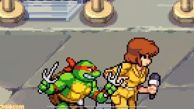 忍者タートルズ『TMNT Shredder’s Revenge』にエイプリルが参戦。マイクを持ちながらタートルズと共闘!【gamescom 2021】