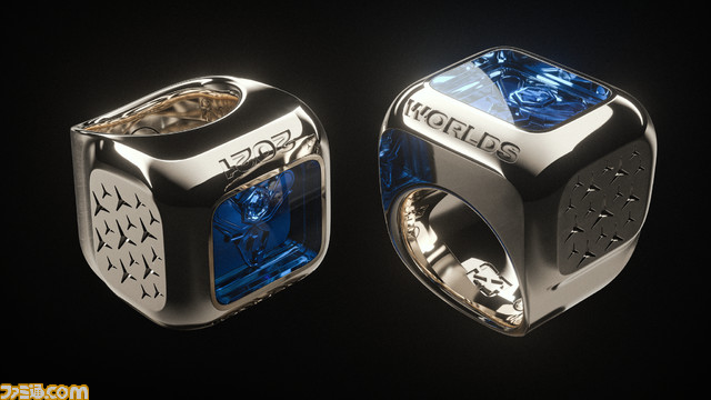 『LoL』世界大会王者に贈られるチャンピオンリングはメルセデス・ベンツとの共同デザイン。サファイアとダイヤをあしらった18金ホワイトゴールド製
