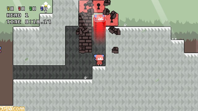 東方のパズルゲーム『クビナシリコレクション』Switch/Steam版が12月9日に配信決定。赤蛮奇が主人公の2Dアクションパズルゲーム