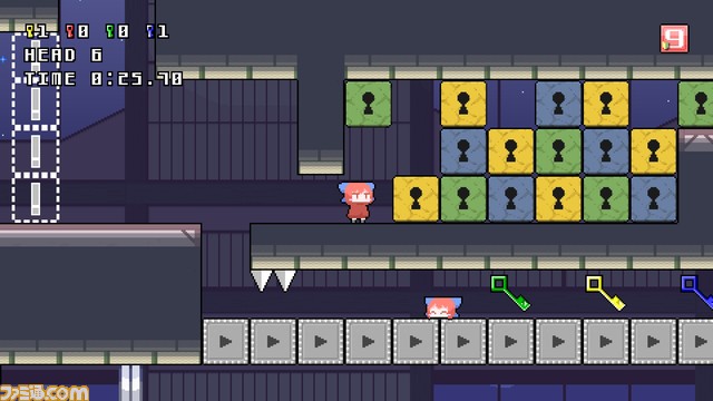 東方のパズルゲーム『クビナシリコレクション』Switch/Steam版が12月9日に配信決定。赤蛮奇が主人公の2Dアクションパズルゲーム