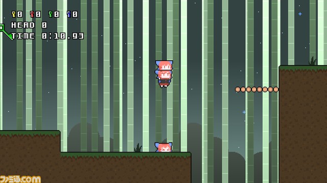 東方のパズルゲーム『クビナシリコレクション』Switch/Steam版が12月9日に配信決定。赤蛮奇が主人公の2Dアクションパズルゲーム