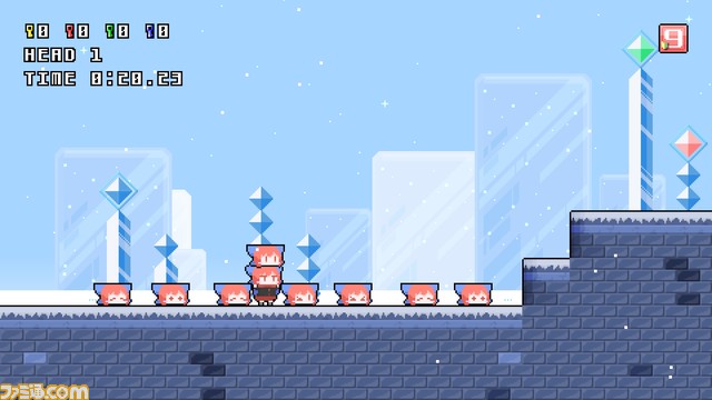 東方のパズルゲーム『クビナシリコレクション』Switch/Steam版が12月9日に配信決定。赤蛮奇が主人公の2Dアクションパズルゲーム