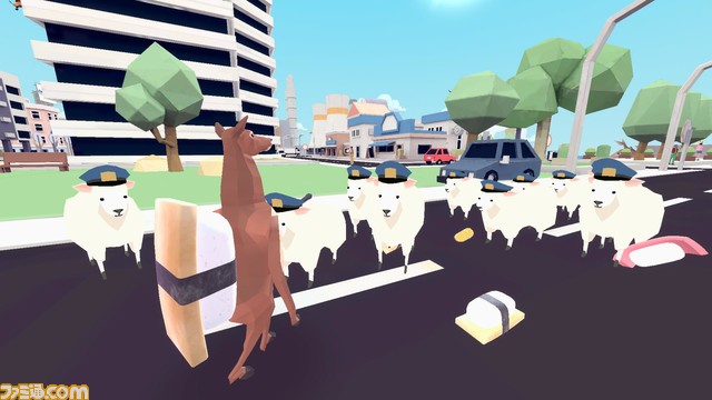 アクションゲーム『ごく普通の鹿のゲーム DEEEER Simulator』Steam版最新情報公開! 首が伸び、角が刺さり、二足歩行する鹿となって気ままに街を破壊する