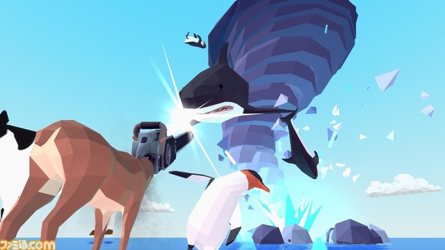 アクションゲーム『ごく普通の鹿のゲーム DEEEER Simulator』Steam版最新情報公開! 首が伸び、角が刺さり、二足歩行する鹿となって気ままに街を破壊する