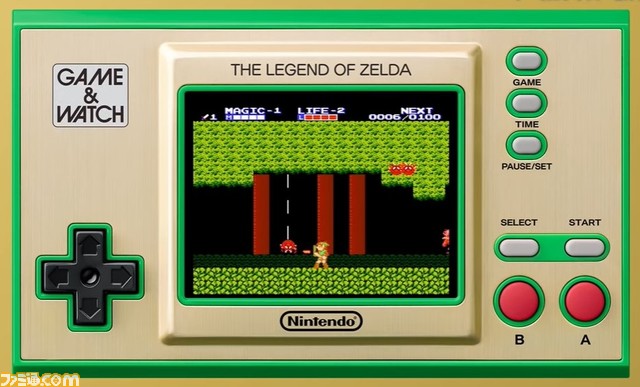 『ゲーム＆ウオッチ ゼルダの伝説』が明日（11月12日）より発売。『ゼルダの伝説』や『リンクの冒険』など計4つのゲームが収録