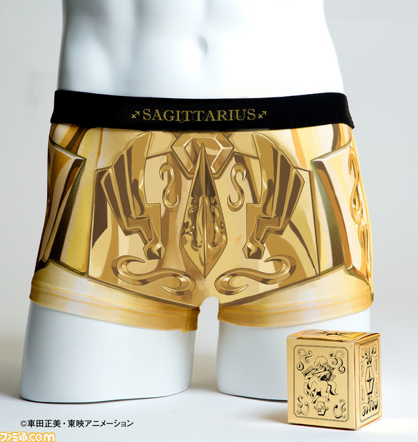 『聖闘士星矢』伝説のボクサーパンツ“セイントクロスパンツ”が再販決定。黄金聖衣の12種に加え、青銅聖衣の5種がラインアップ
