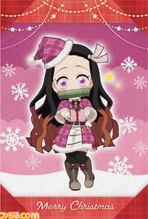 『鬼滅の刃』コラボカフェでクリスマスイベントが開催。サンタの衣装を身にまとった“みにきゃら”たちのオリジナルグッズ、限定メニューが登場