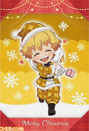 『鬼滅の刃』コラボカフェでクリスマスイベントが開催。サンタの衣装を身にまとった“みにきゃら”たちのオリジナルグッズ、限定メニューが登場