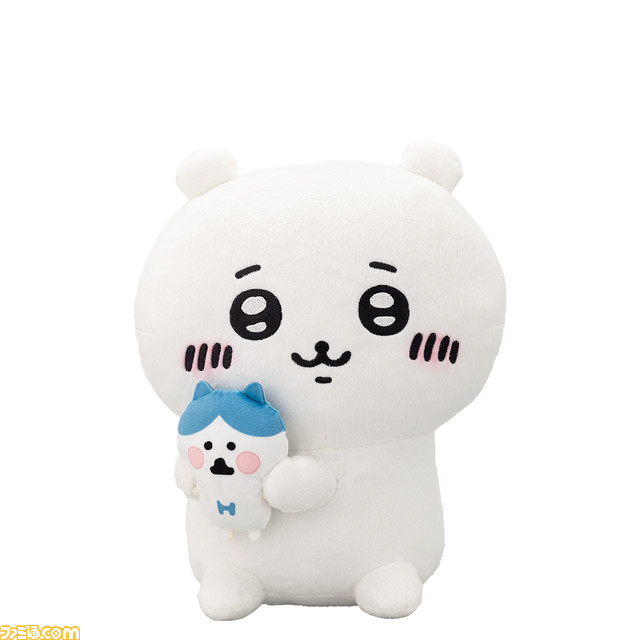 【ちいかわ】一番くじの全ラインアップが公開。鎧さん作のマスコットをぎゅっと持つ姿がかわいい。くりまんじゅうのグラスはカップ酒