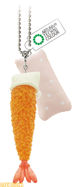 えびふらいふ氏愛用のエビフライや小物を忠実に再現&ミニチュア化! “えびふらいふ ボールチェーンマスコット”が12月24日より全国のカプセル自販機機にて発売