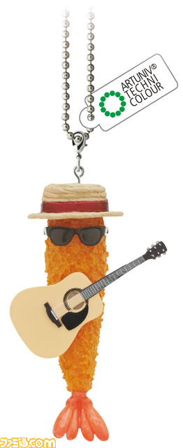 えびふらいふ氏愛用のエビフライや小物を忠実に再現&ミニチュア化! “えびふらいふ ボールチェーンマスコット”が12月24日より全国のカプセル自販機機にて発売