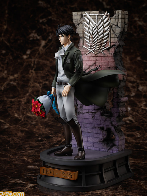 『進撃の巨人』よりリヴァイのバースデイフィギュアが予約開始。MAPPAによるお誕生日お祝いイラストがモチーフ