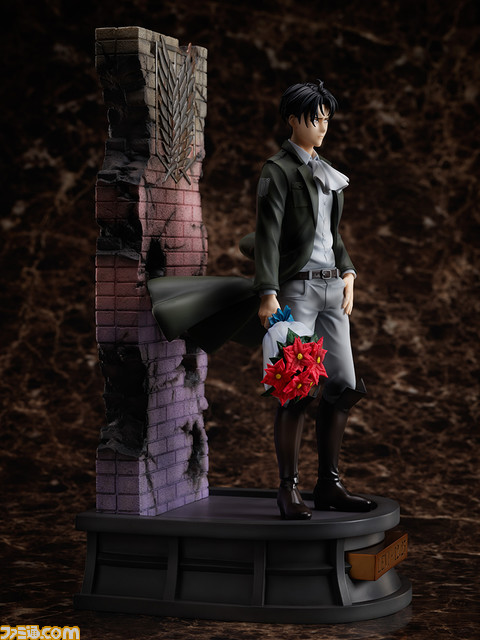 『進撃の巨人』よりリヴァイのバースデイフィギュアが予約開始。MAPPAによるお誕生日お祝いイラストがモチーフ